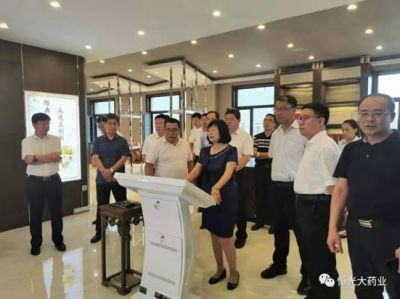 自治区党委组织部部务委员张秦到恒光大药业调研